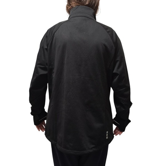 NEW Elevate Intel black gray windbreaker light jacket feature packed! lined XL - Picture 5 of 5